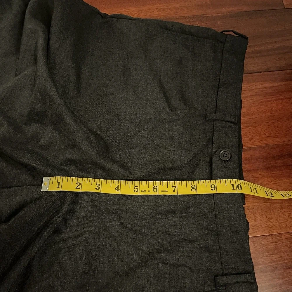 Ermenegildo Zegna Su Misura Dress Pants Mens 42x29 Herringbone Wool 7 64 Trouser